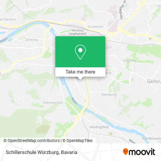 Schillerschule Würzburg map