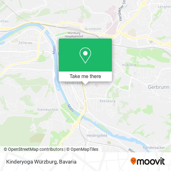 Kinderyoga Würzburg map