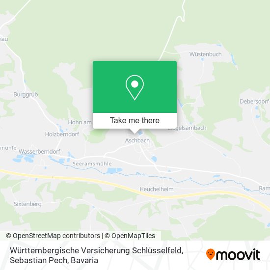 Württembergische Versicherung Schlüsselfeld, Sebastian Pech map