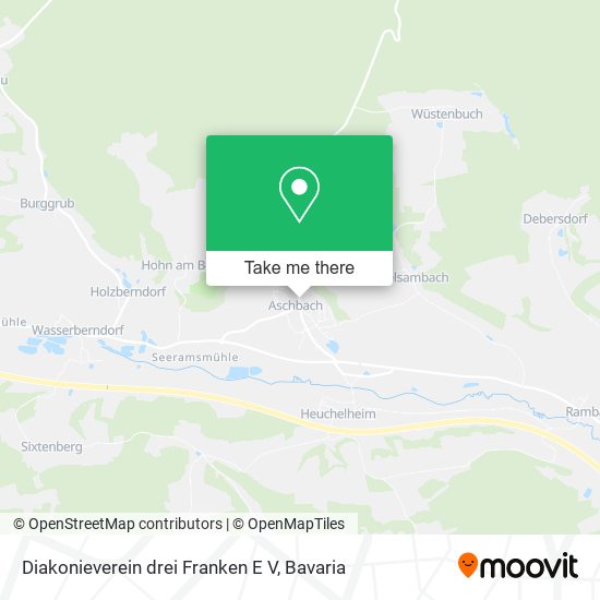 Diakonieverein drei Franken E V map