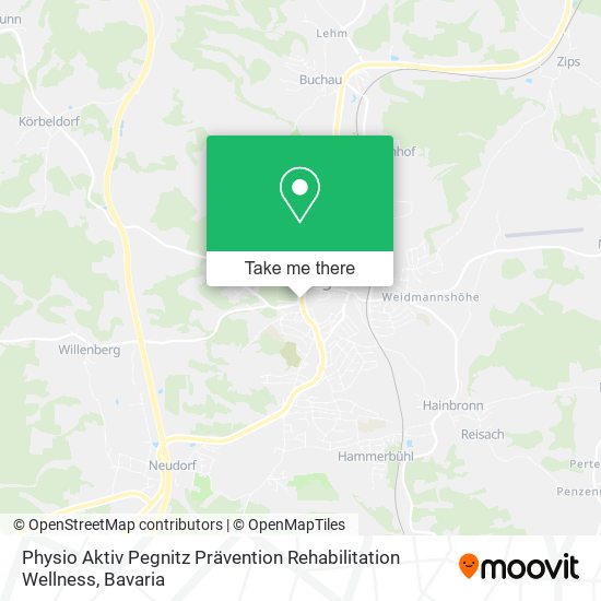 Physio Aktiv Pegnitz Prävention Rehabilitation Wellness map