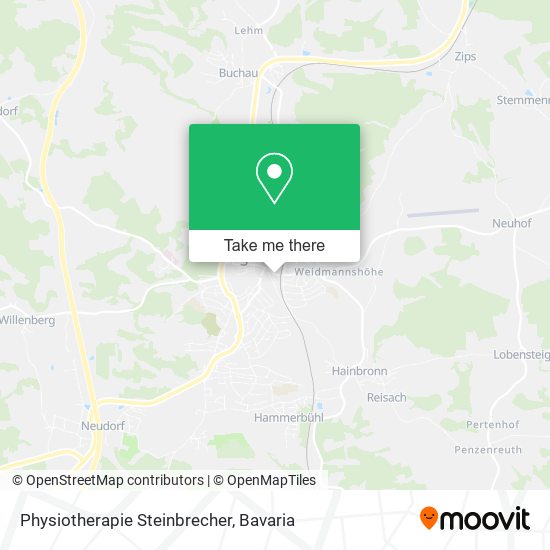 Physiotherapie Steinbrecher map