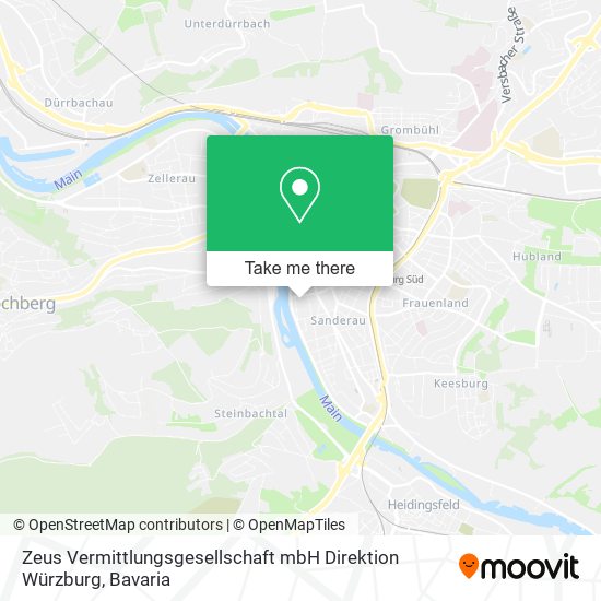 Zeus Vermittlungsgesellschaft mbH Direktion Würzburg map