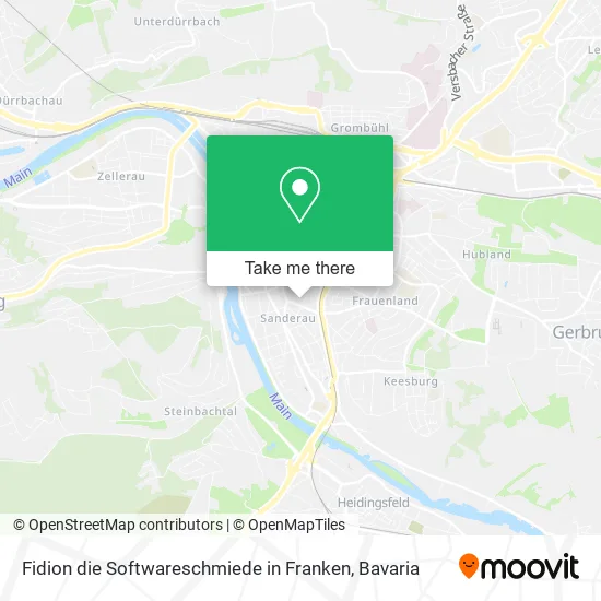 Карта Fidion die Softwareschmiede in Franken
