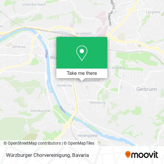 Würzburger Chorvereinigung map