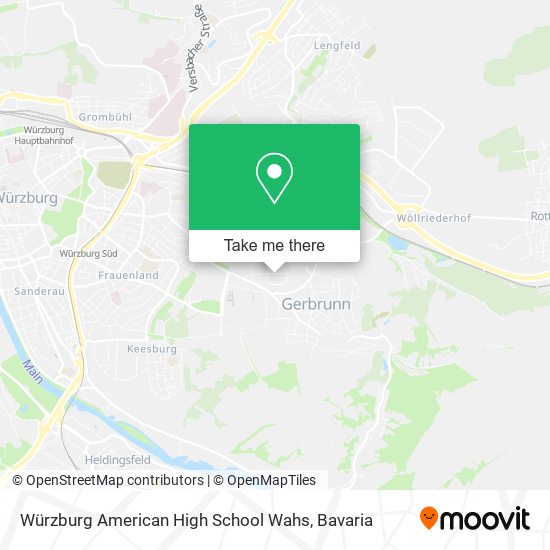 Würzburg American High School Wahs map