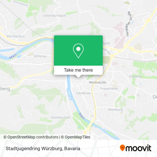 Stadtjugendring Würzburg map