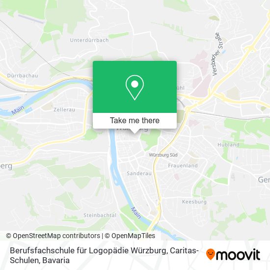 Berufsfachschule für Logopädie Würzburg, Caritas-Schulen map