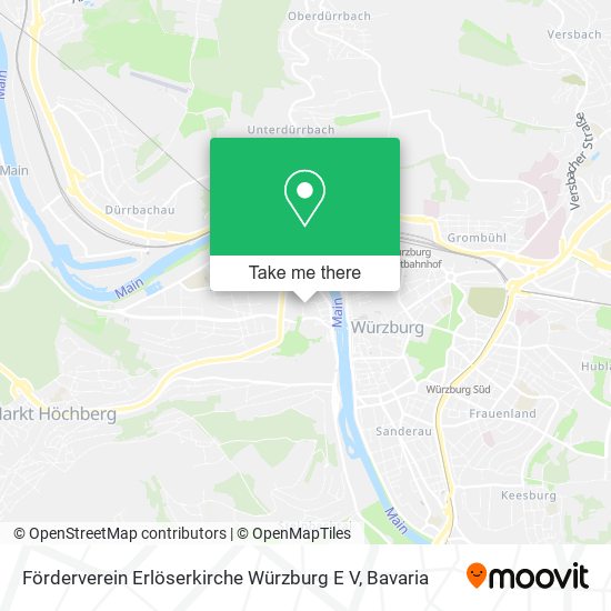 Förderverein Erlöserkirche Würzburg E V map