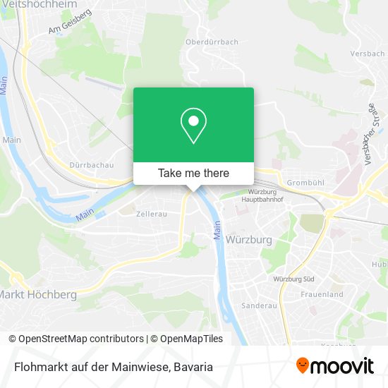 Карта Flohmarkt auf der Mainwiese