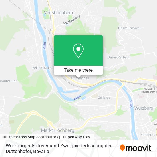 Würzburger Fotoversand Zweigniederlassung der Duttenhofer map