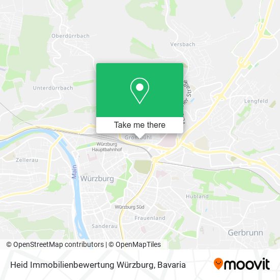 Карта Heid Immobilienbewertung Würzburg