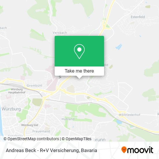 Andreas Beck - R+V Versicherung map