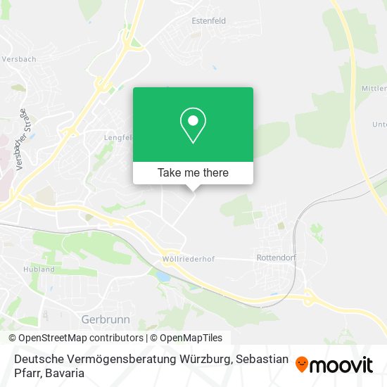 Deutsche Vermögensberatung Würzburg, Sebastian Pfarr map