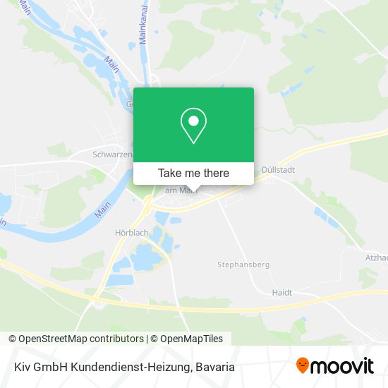 Карта Kiv GmbH Kundendienst-Heizung