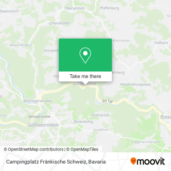 Карта Campingplatz Fränkische Schweiz