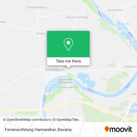 Ferienwohnung Hannweber map