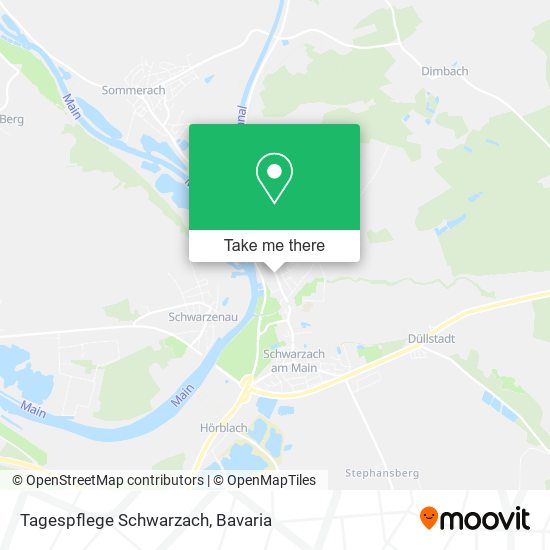 Tagespflege Schwarzach map