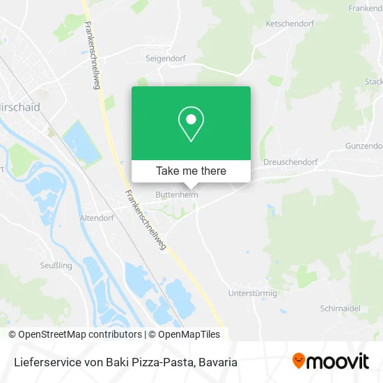 Lieferservice von Baki Pizza-Pasta map