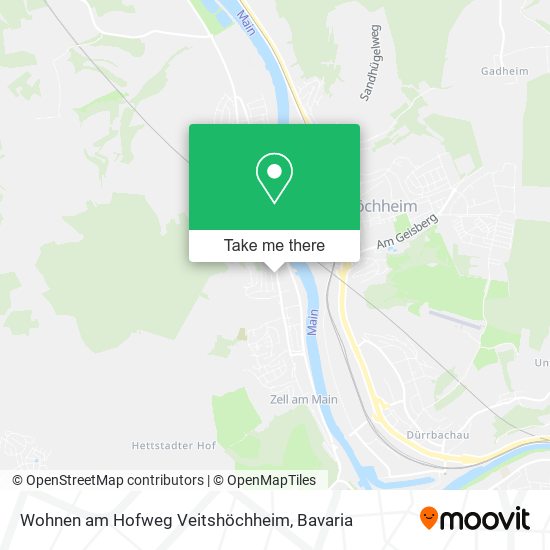 Карта Wohnen am Hofweg Veitshöchheim