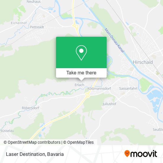 Laser Destination map