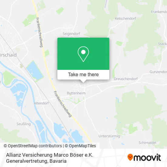 Карта Allianz Versicherung Marco Böser e.K. Generalvertretung