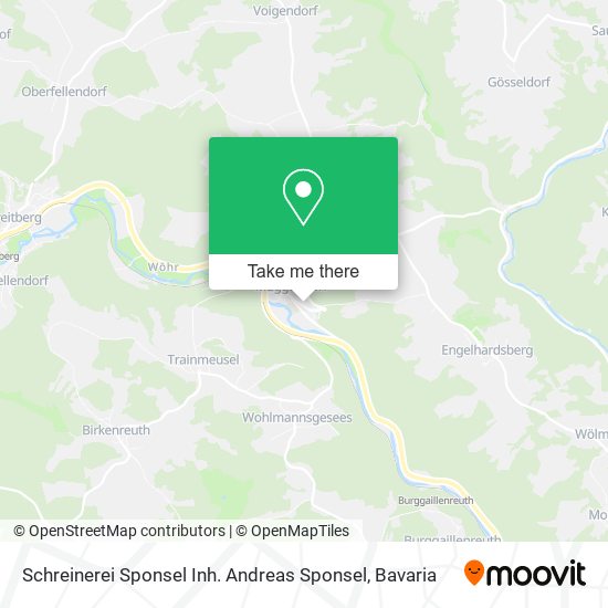 Карта Schreinerei Sponsel Inh. Andreas Sponsel