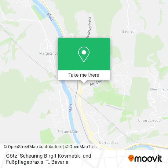 Карта Götz- Scheuring Birgit Kosmetik- und Fußpflegepraxis, T.