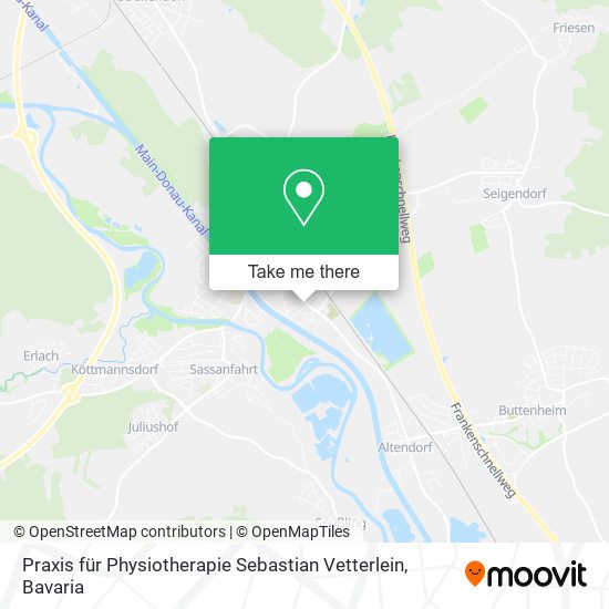 Praxis für Physiotherapie Sebastian Vetterlein map