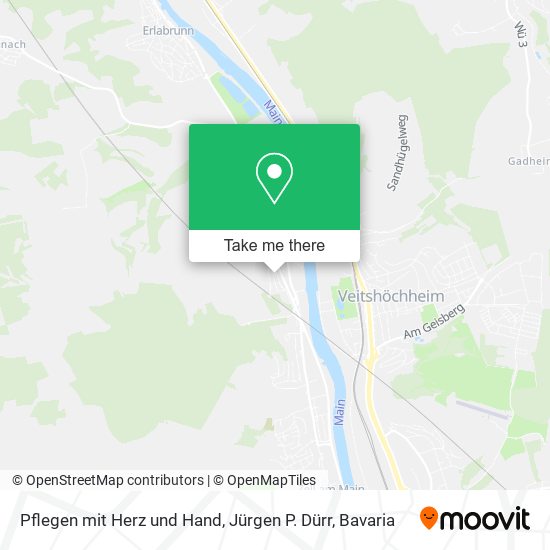 Pflegen mit Herz und Hand, Jürgen P. Dürr map