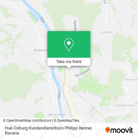 Карта Huk-Coburg Kundendienstbüro Philipp Renner
