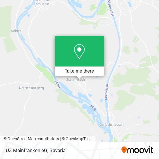 Карта ÜZ Mainfranken eG