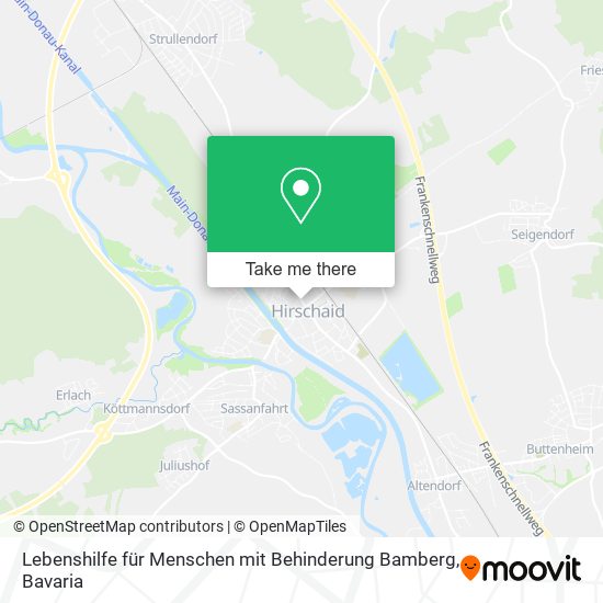 Lebenshilfe für Menschen mit Behinderung Bamberg map