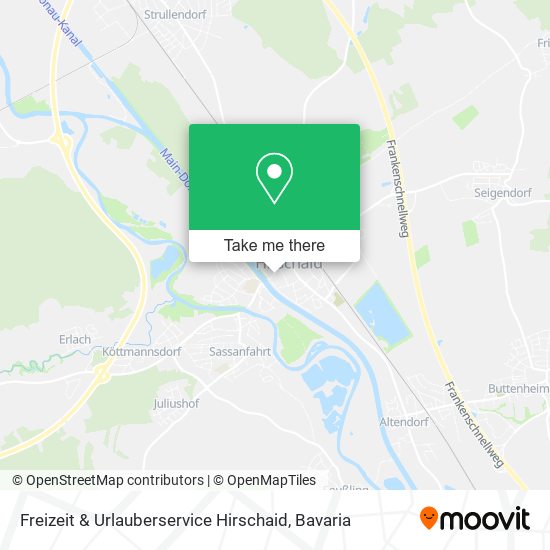 Карта Freizeit & Urlauberservice Hirschaid