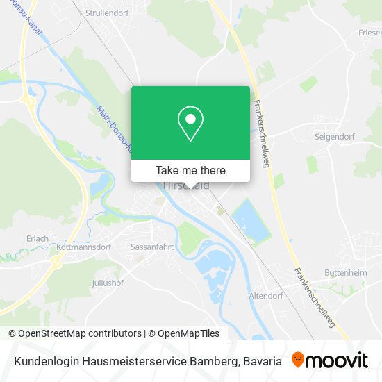 Карта Kundenlogin Hausmeisterservice Bamberg