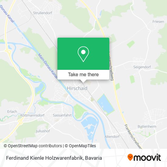 Ferdinand Kienle Holzwarenfabrik map