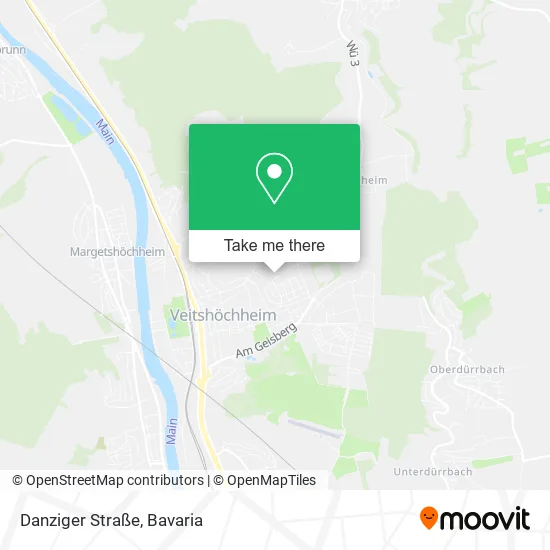 Карта Danziger Straße