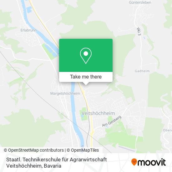 Staatl. Technikerschule für Agrarwirtschaft Veitshöchheim map