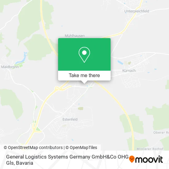 Карта General Logistics Systems Germany GmbH&Co OHG Gls