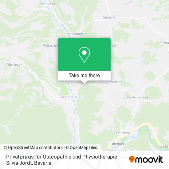 Privatpraxis für Osteopathie und Physiotherapie Silvia Jordt map