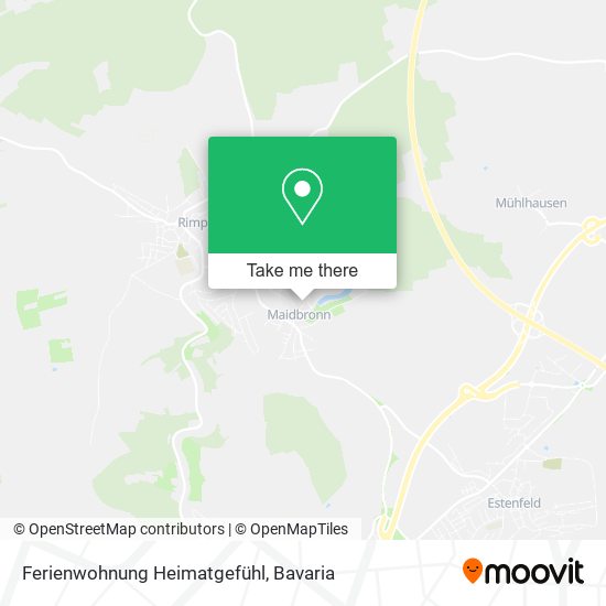 Ferienwohnung Heimatgefühl map