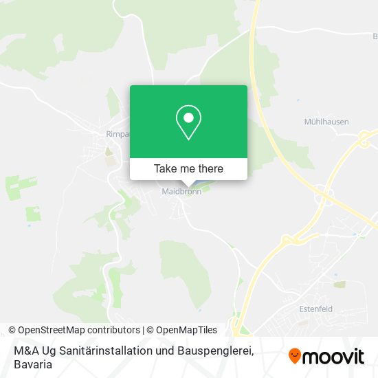 M&A Ug Sanitärinstallation und Bauspenglerei map