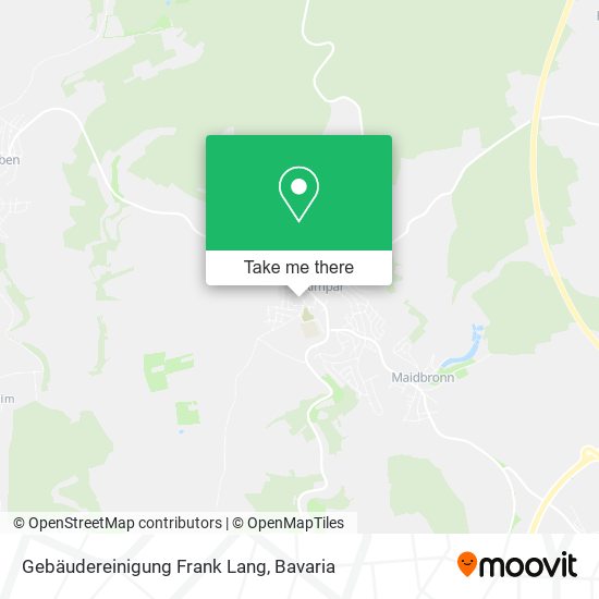 Gebäudereinigung Frank Lang map