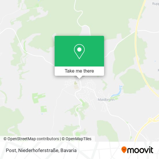 Post, Niederhoferstraße map