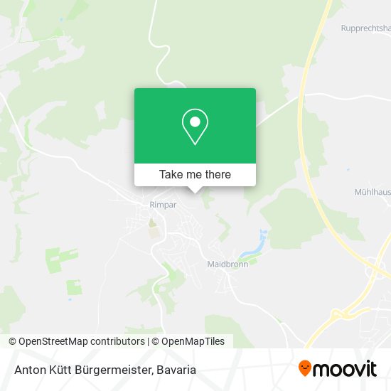 Anton Kütt Bürgermeister map