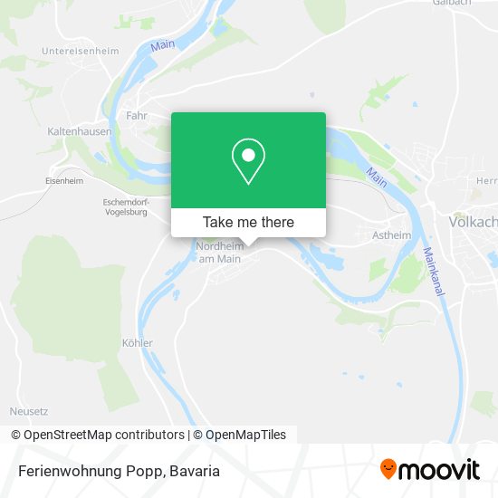 Ferienwohnung Popp map