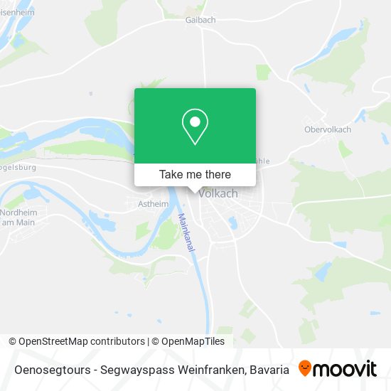 Карта Oenosegtours - Segwayspass Weinfranken