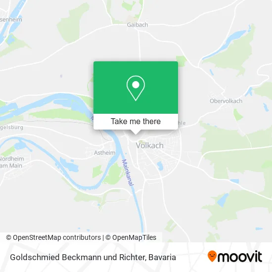 Карта Goldschmied Beckmann und Richter