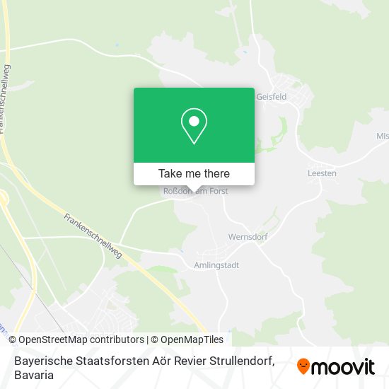 Bayerische Staatsforsten Aör Revier Strullendorf map