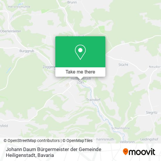 Johann Daum Bürgermeister der Gemeinde Heiligenstadt map